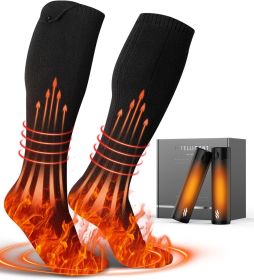 Wavmill Rechargeable Heated Set - Heated Socks and Hand Warmers for Men - 2 Packs 12000mAh Electric Foot Warmers - Gifts for Hunting